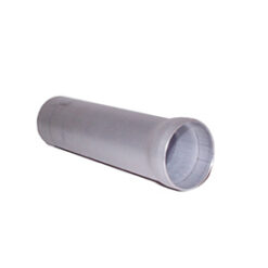 Extension pipe for recessed vacuum contact - aluminium - 15cm