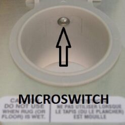 Alternative view of Stofzuigcontact AV - metaal - wit - microswitch