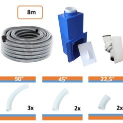 Hide-a-Hose Combikit 8m - Solid wall