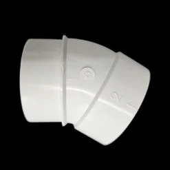 PVC elbow 30° - spigot socket - white