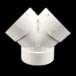 PVC Y-piece - 45° - sleeve-sleeve-sleeve