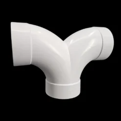 PVC Y-piece - 90° drawn - sleeve-sleeve-sleeve